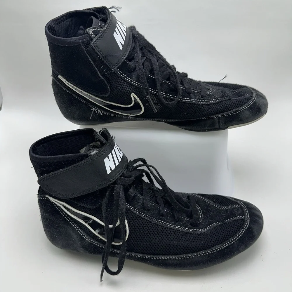 Nike Speed Sweep VII 366683-001 Mens Size 7.5 Black White Wrestling‎ Shoes